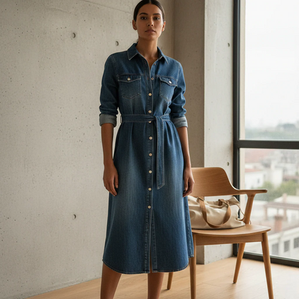 Collection image for: Robe Chemise en Jean