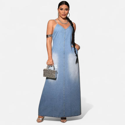 robe en jean longue grande taille