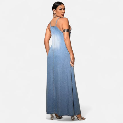 robe en jean longue grande taille