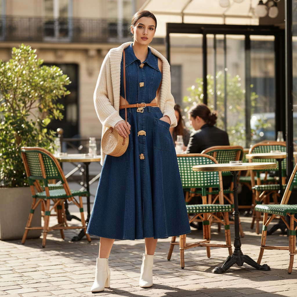 Comment choisir une robe en jean adaptée à sa morphologie ? Image