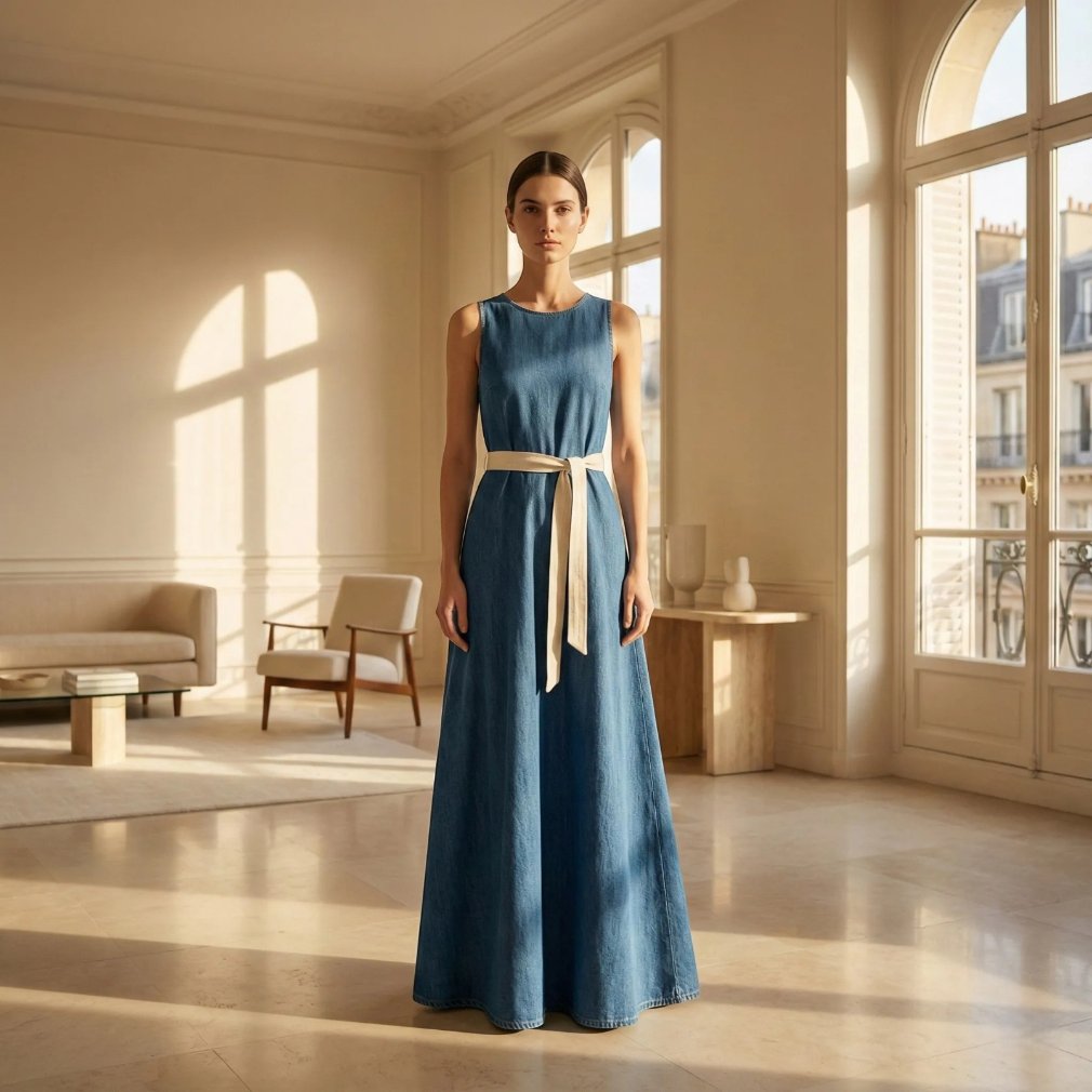 Robe en Jean Longue Image