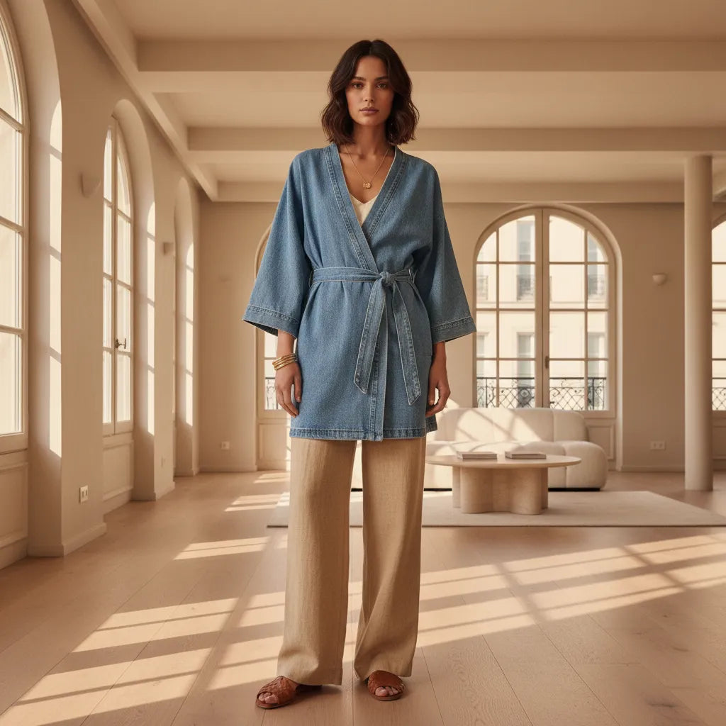 robe en jean courte Image