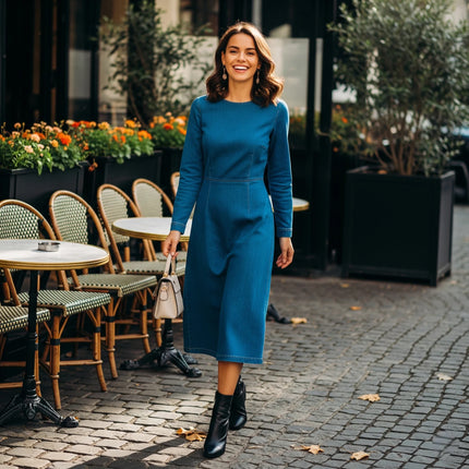 Collection image for: Robe en Jean Manches Longues