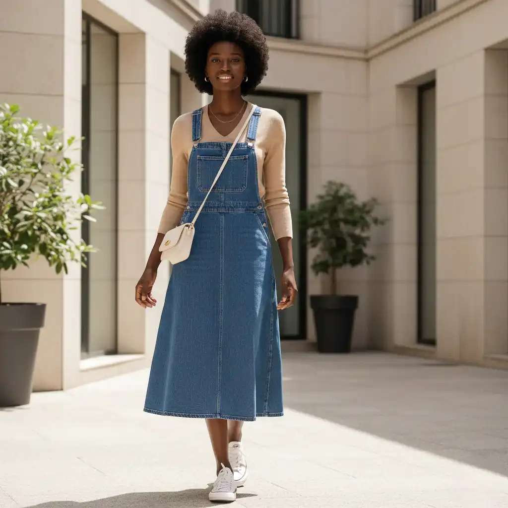 Robe Salopette en Jean Image