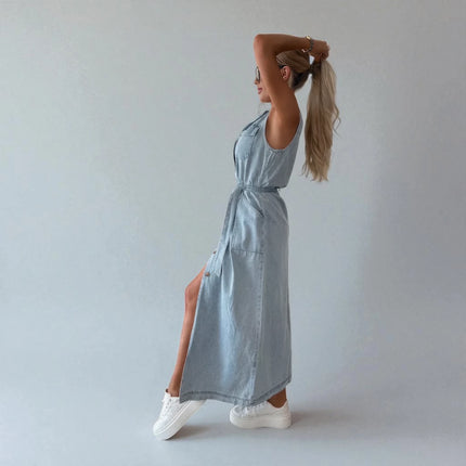 Robe en Jean Femme Longue