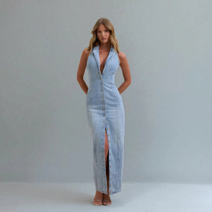Robe Longue Bleu Jean