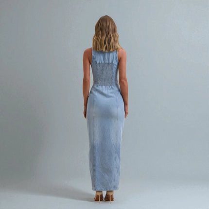 Robe Longue Bleu Jean