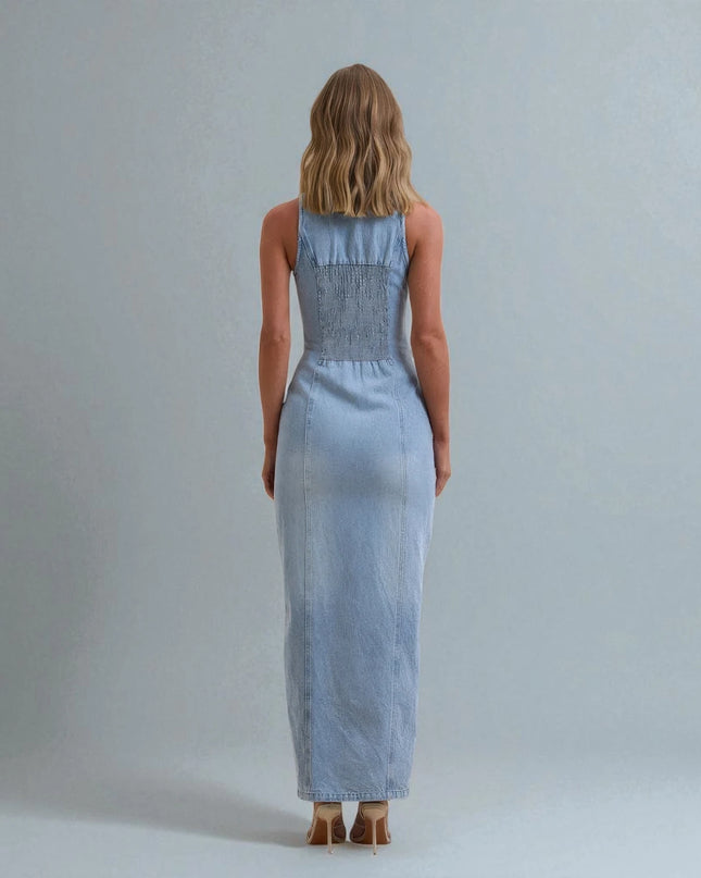 Robe Longue Bleu Jean