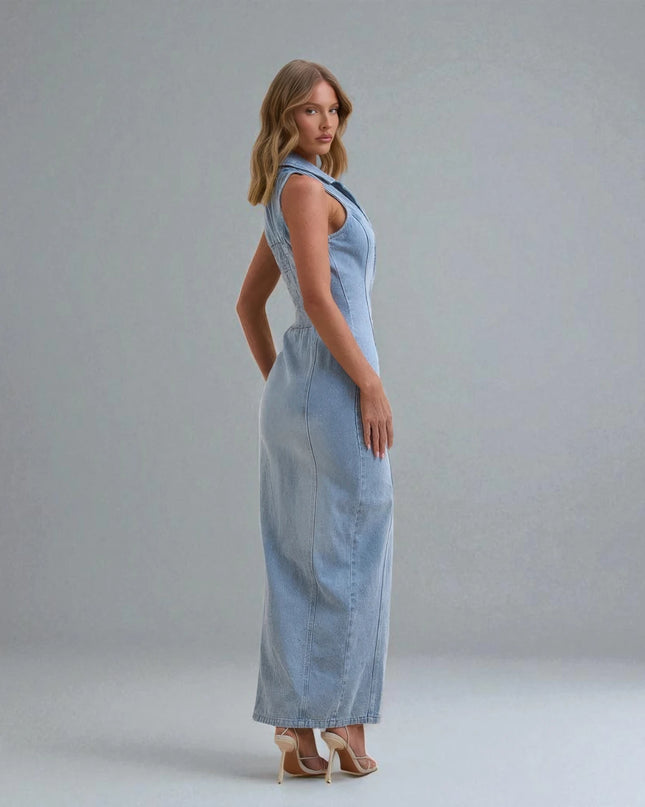 Robe Longue Bleu Jean