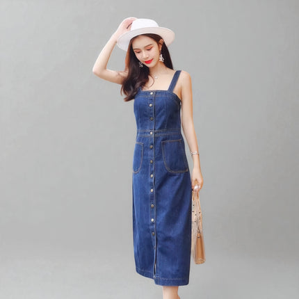 Robe Salopette en Jean Vintage Femme