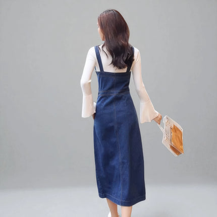 Robe Salopette en Jean Vintage Femme