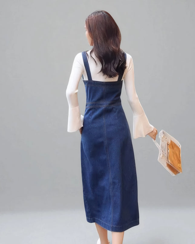 Robe Salopette en Jean Vintage Femme