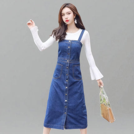 Robe Salopette en Jean Vintage Femme