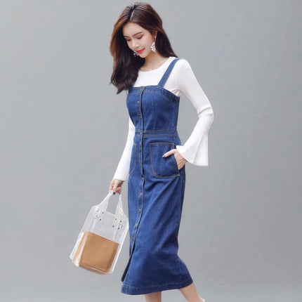 Robe Salopette en Jean Vintage Femme