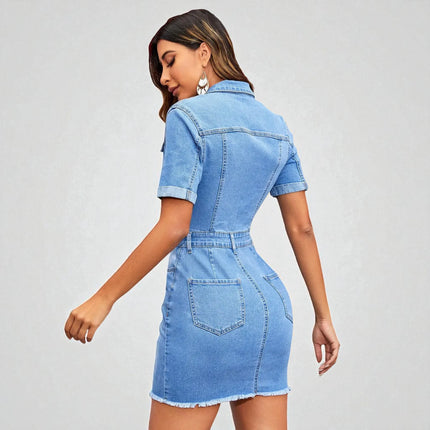 Robe en Jean Courte Sexy