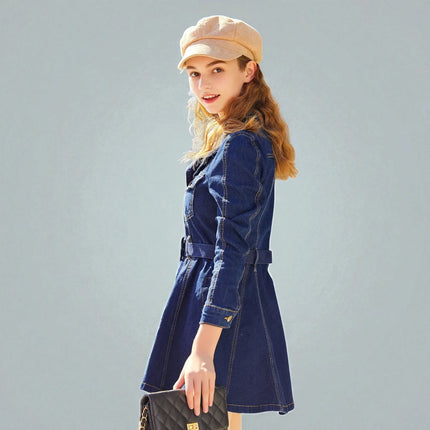 Robe Denim Manches Longues
