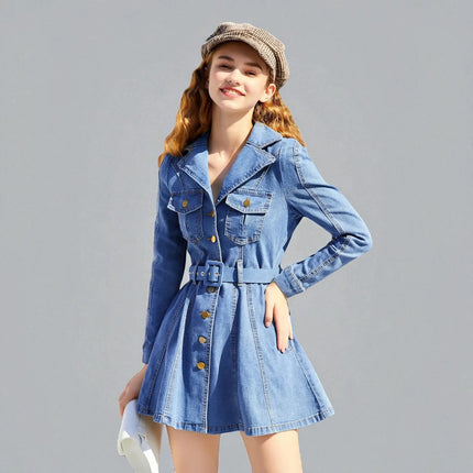 Robe en Jean Boutonnée