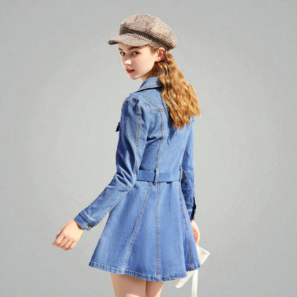 Robe en Jean Boutonnée