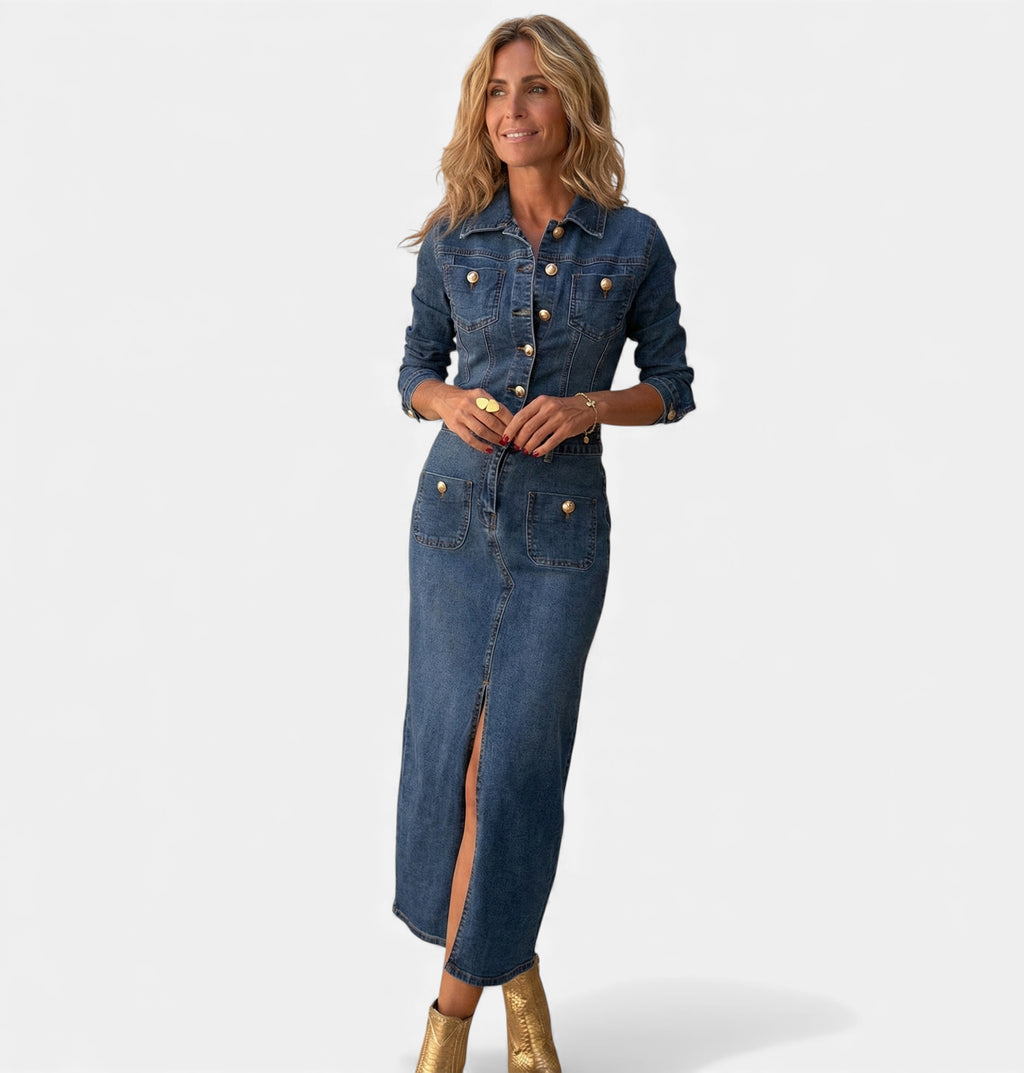 Robe en jean automne