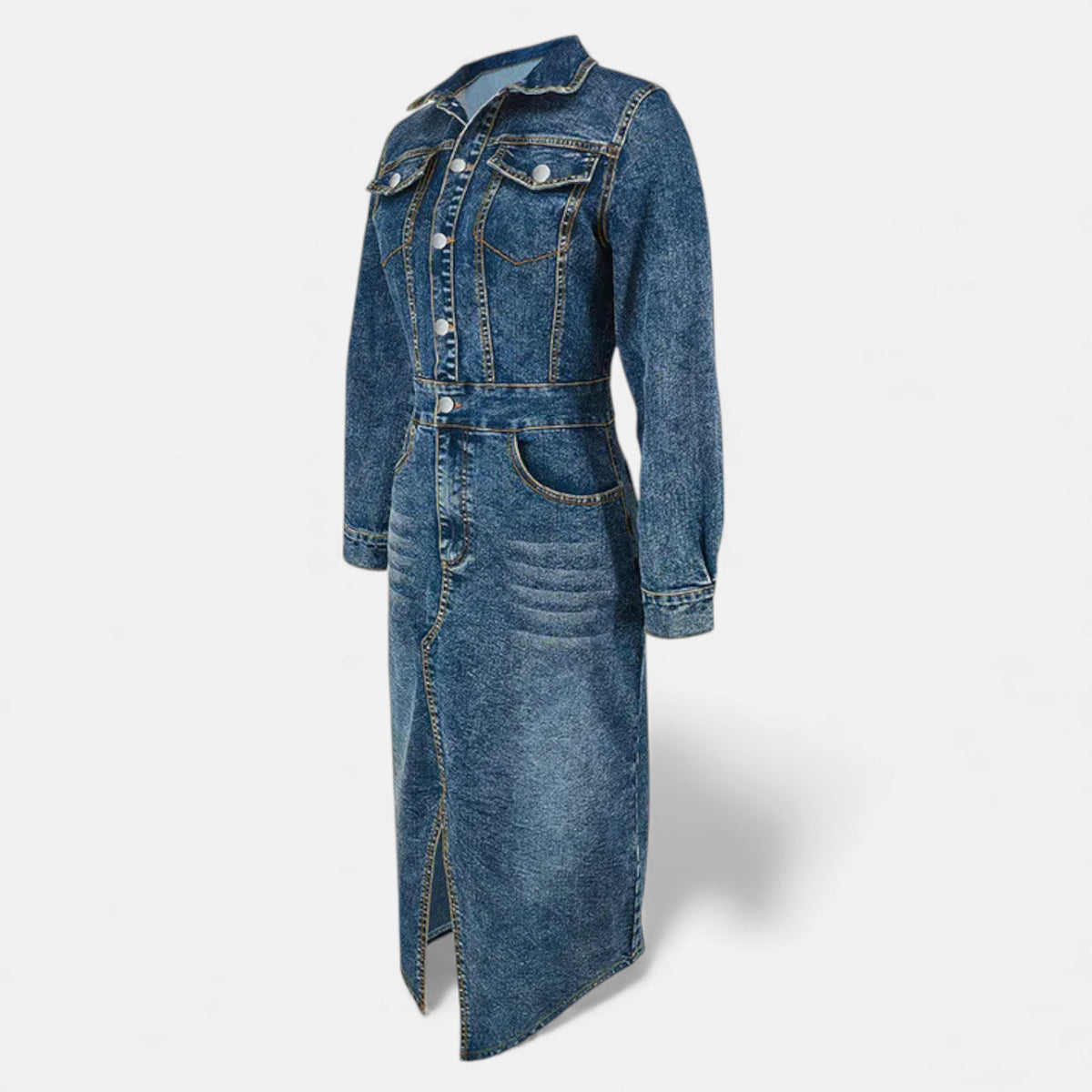 Robe en jean hiver femme