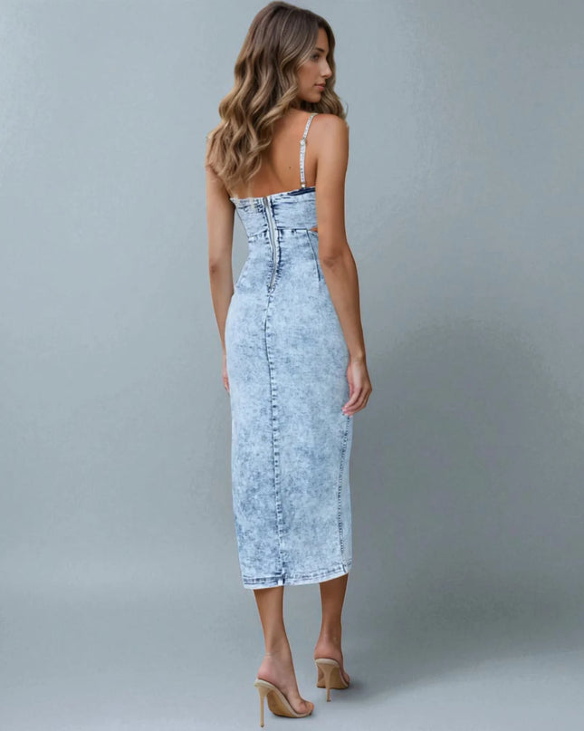 Robe en Jean Midi