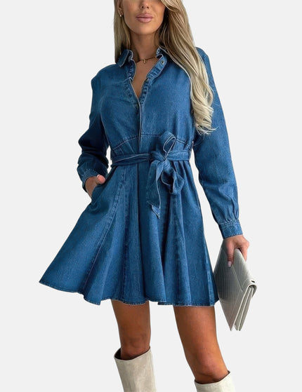 Robe patineuse en jean