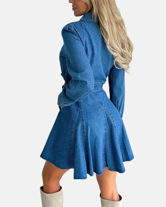 Robe patineuse en jean
