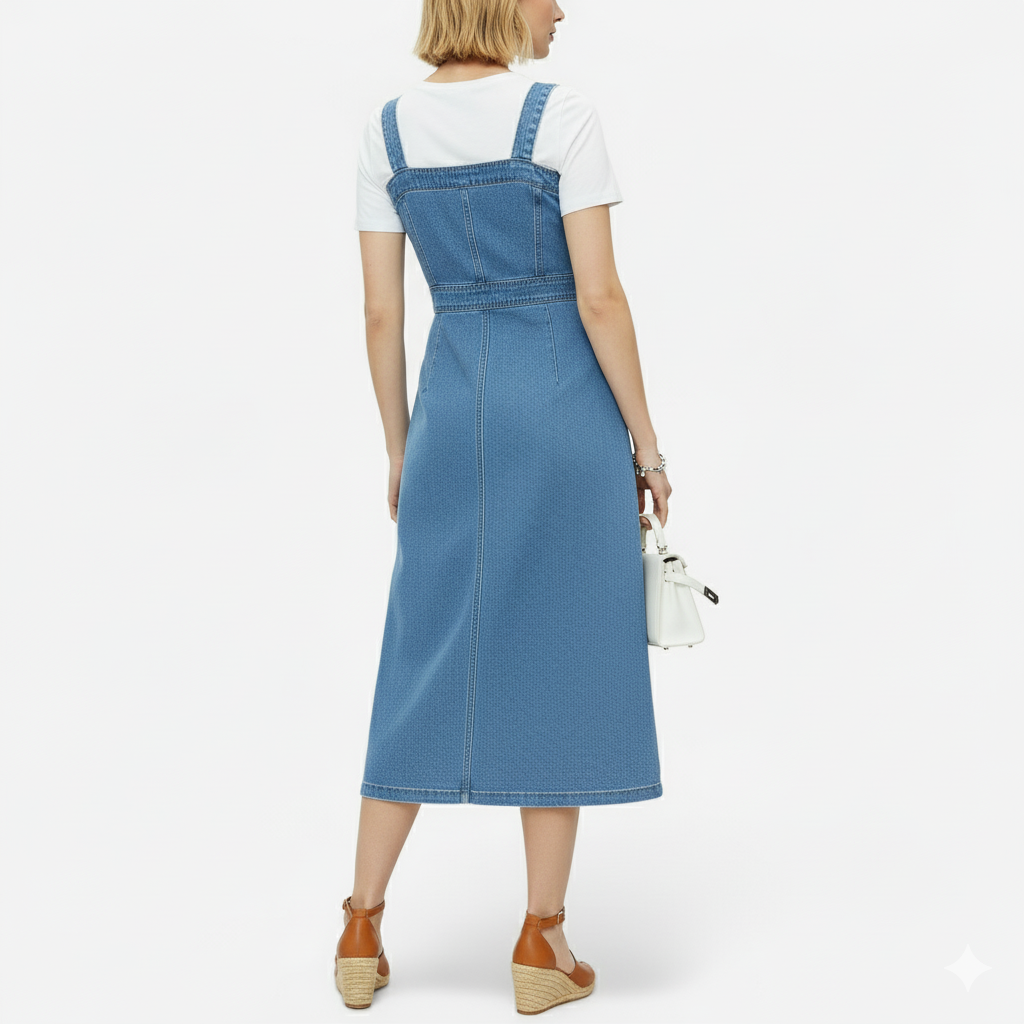 Robe tablier en jean