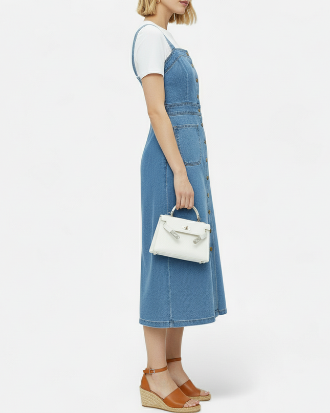 Robe tablier en jean