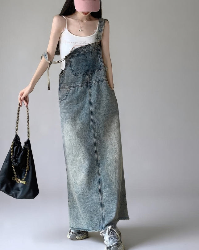 Robe Salopette Jean Longue