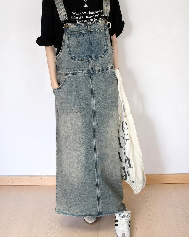 Robe Salopette Jean Longue