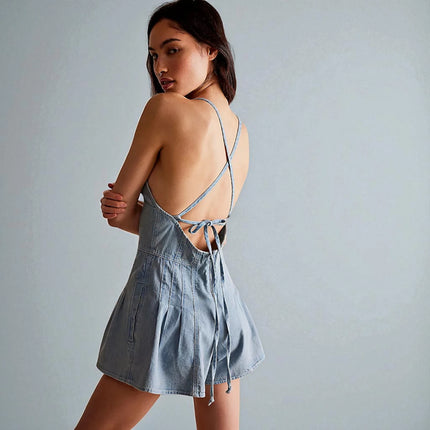 Combinaison en Jean Short