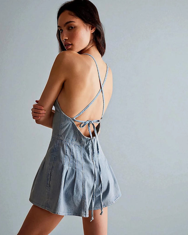 Combinaison en Jean Short