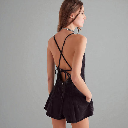 Combishort en Jean Noir