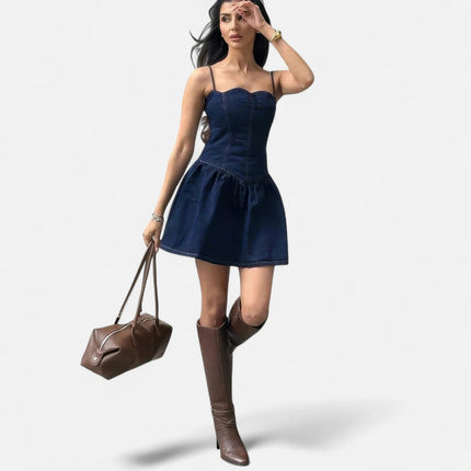Mini robe en jean