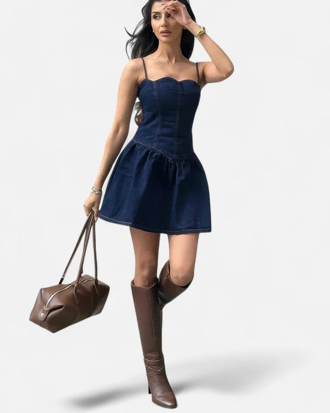 Mini robe en jean