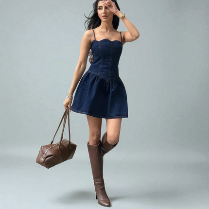 Mini robe en jean
