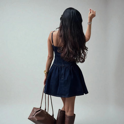 Mini robe en jean