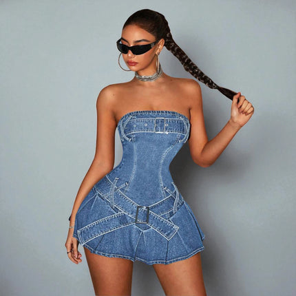Robe en Jean Corset