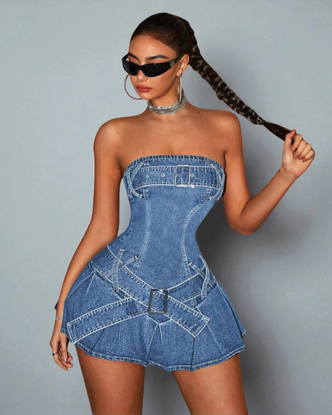 Robe en Jean Corset