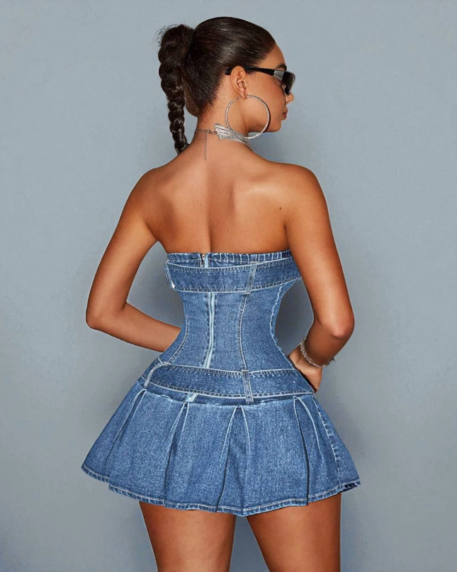 Robe en Jean Corset