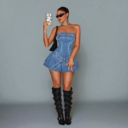 Robe en Jean Corset