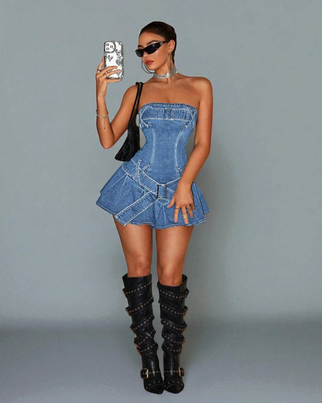 Robe en Jean Corset