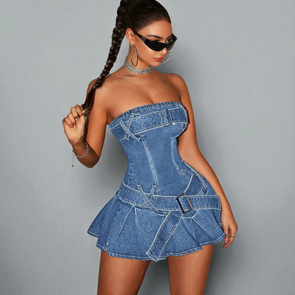 Robe en Jean Corset
