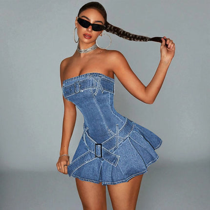 Robe en Jean Corset