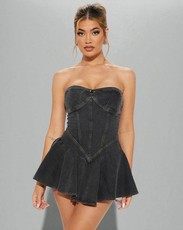 Robe de soirée en jean