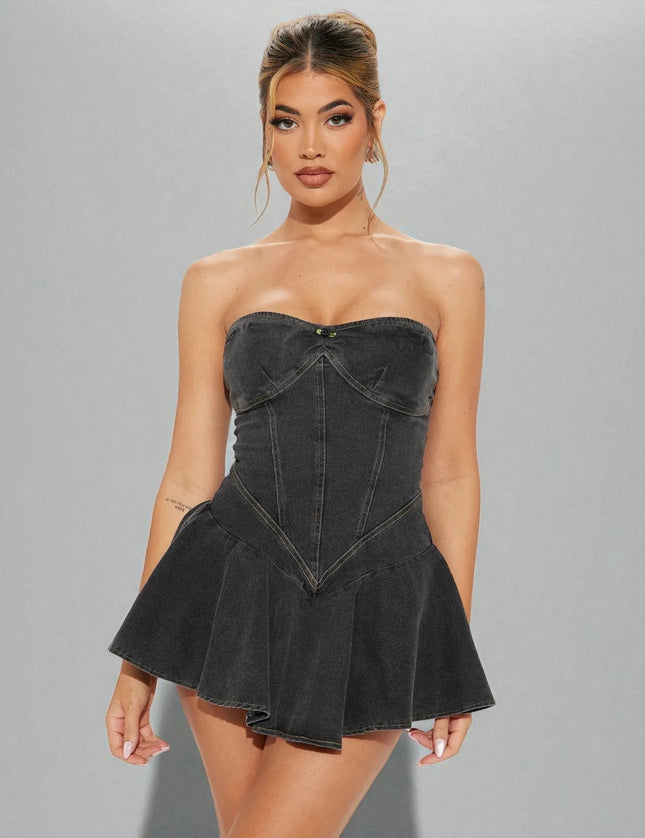 Robe de soirée en jean