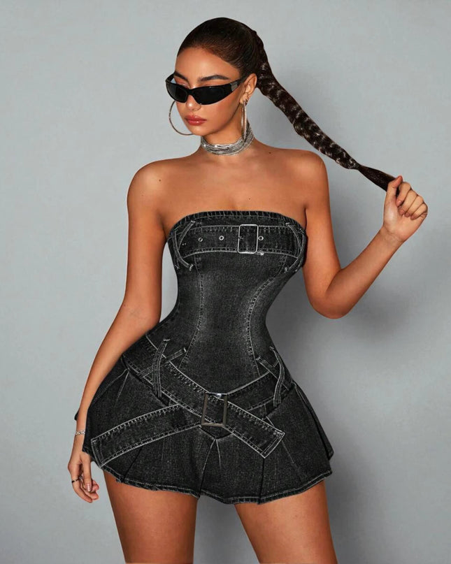 Robe Patineuse en Jean