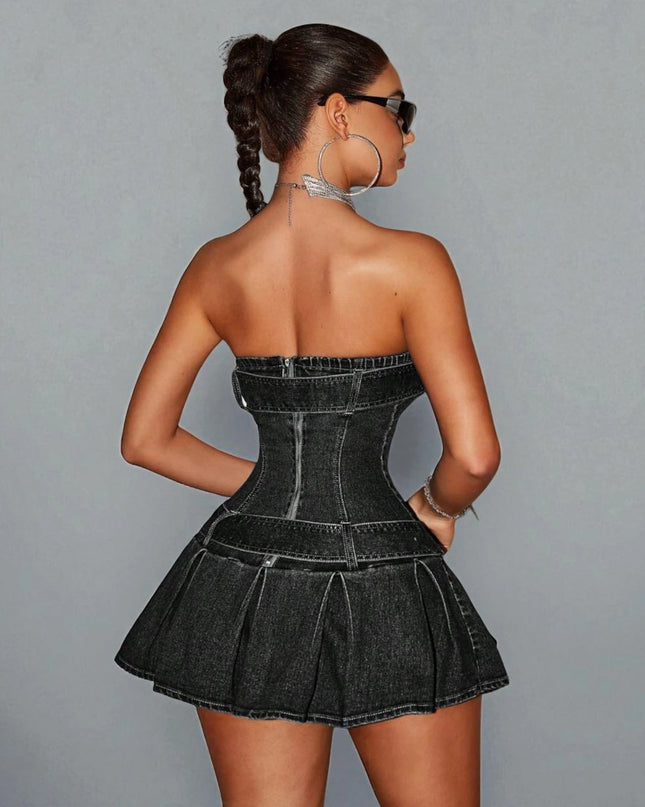 Robe Patineuse en Jean