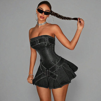 Robe Patineuse en Jean